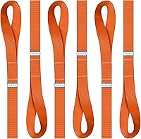 Vista 8 de AUGO Correas de amarre suaves – capacidad de carga de 1,500 libras y resistencia a la rotura de 4,500 libras – paquete de 6 – bucles para asegurar