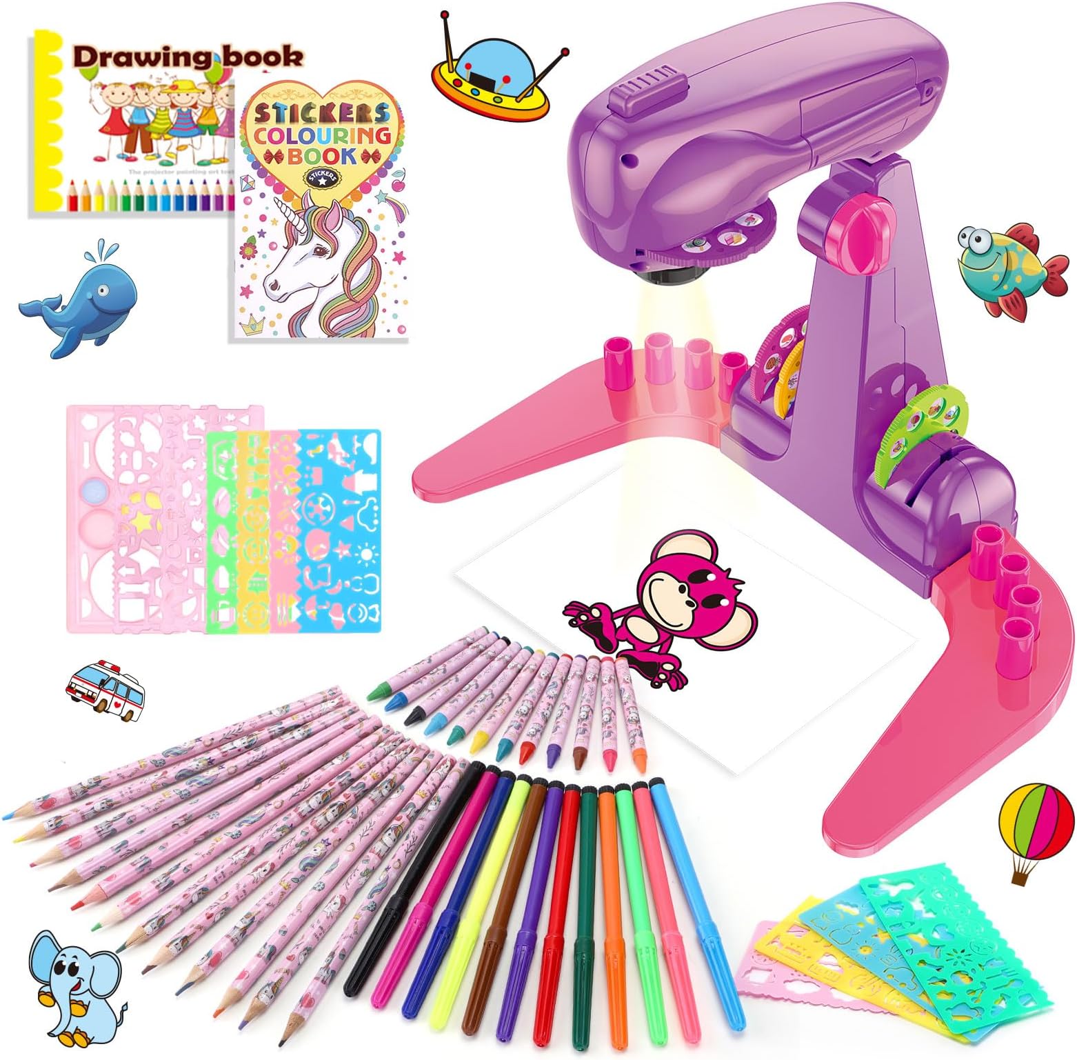 Girls Toys Drawing Projector for Kids with 72 Motifs Gifts for Girls ...