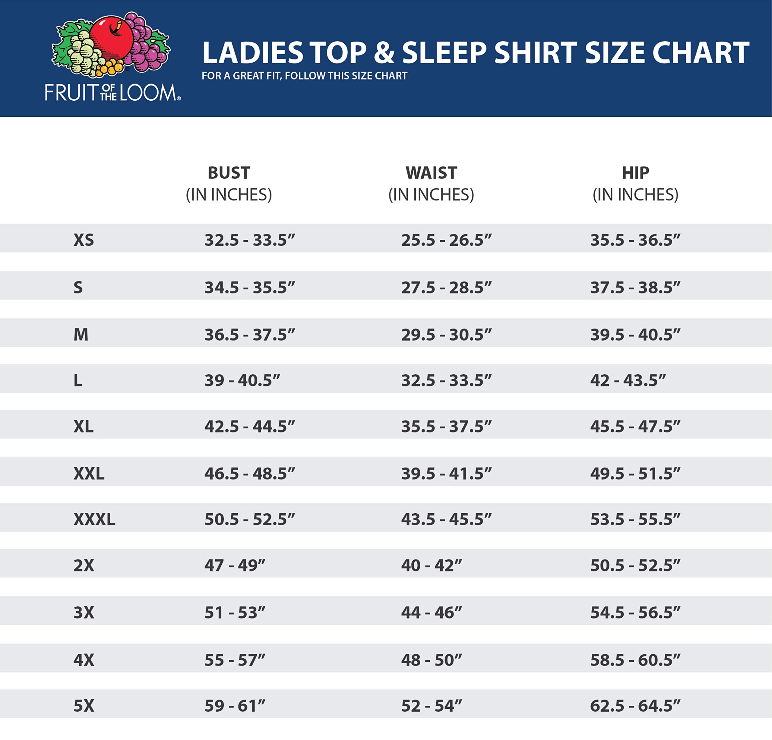 Fruit of the Loom Góra od pidżamy Kobiety Micro Waffle Premium Thermal Crew Top