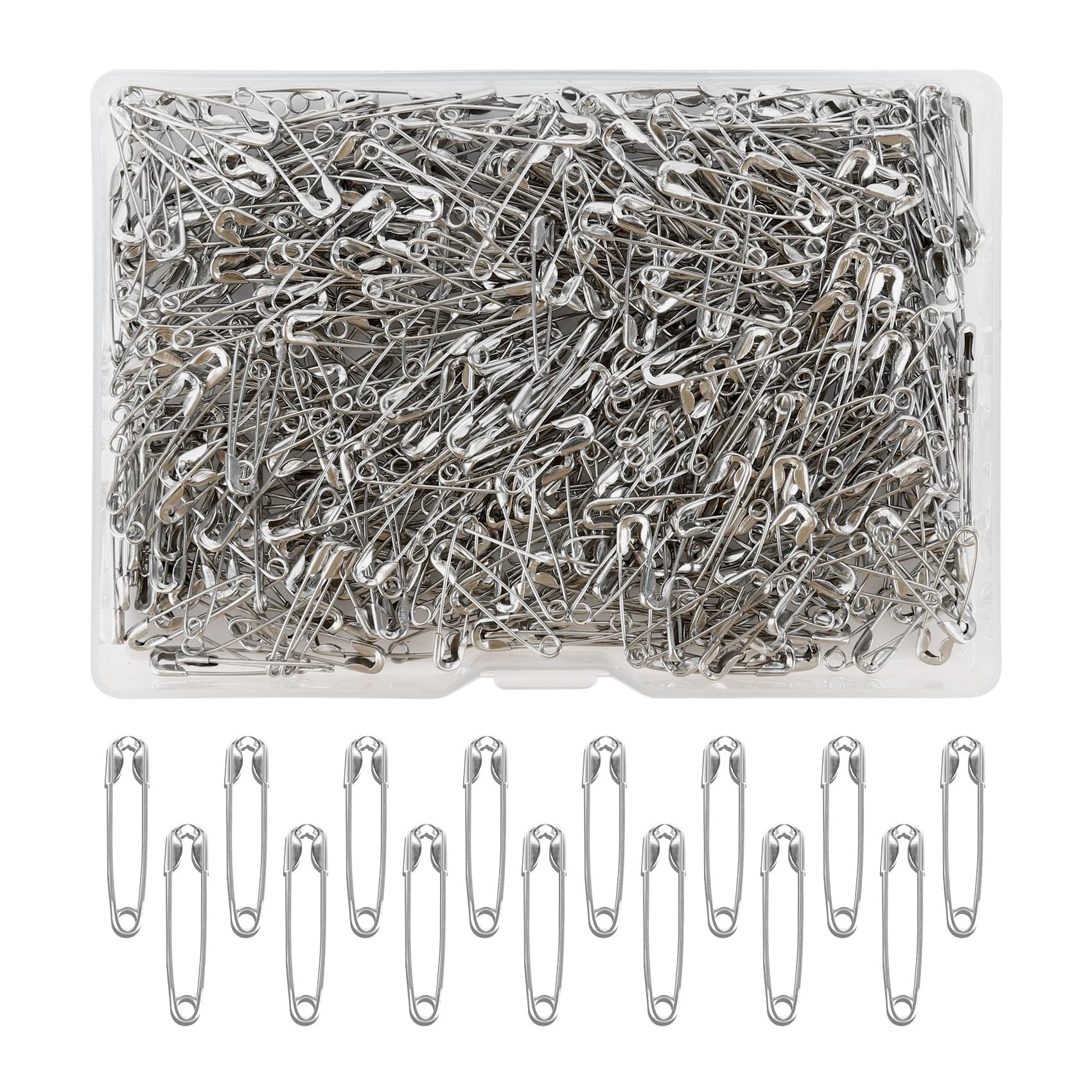 Safety Pins, Silver Safety Pin, Safety Pins Assorted, Small Safety Pins, 500PCS