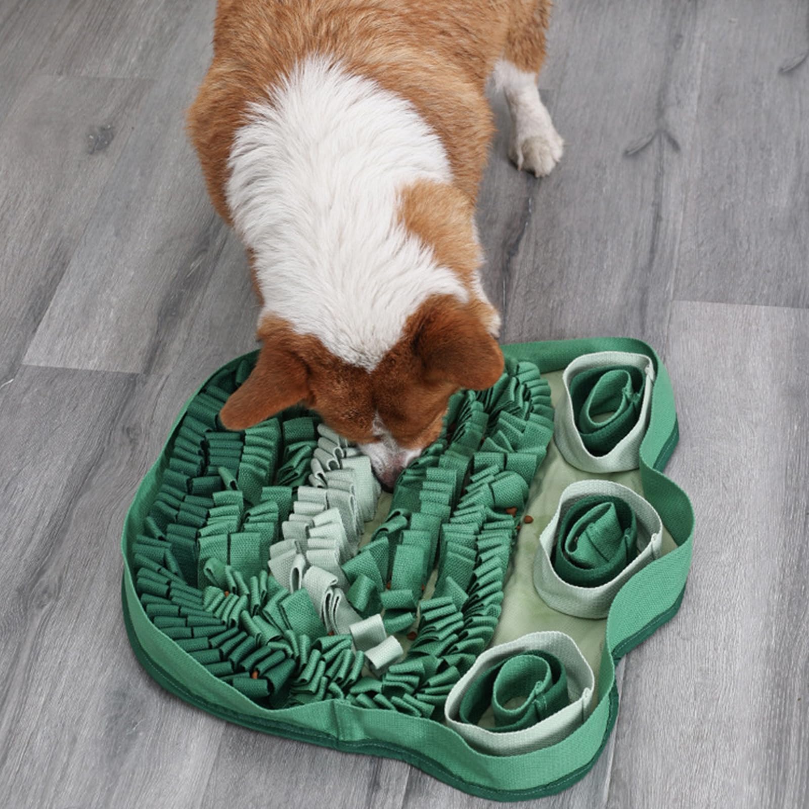 Snuffle - Juguete colorido para perros, dispensador de golosinas, resistente a los masticables, suave, para perros, fomenta la habilidad de búsqueda de comida, juguete interactivo para perros