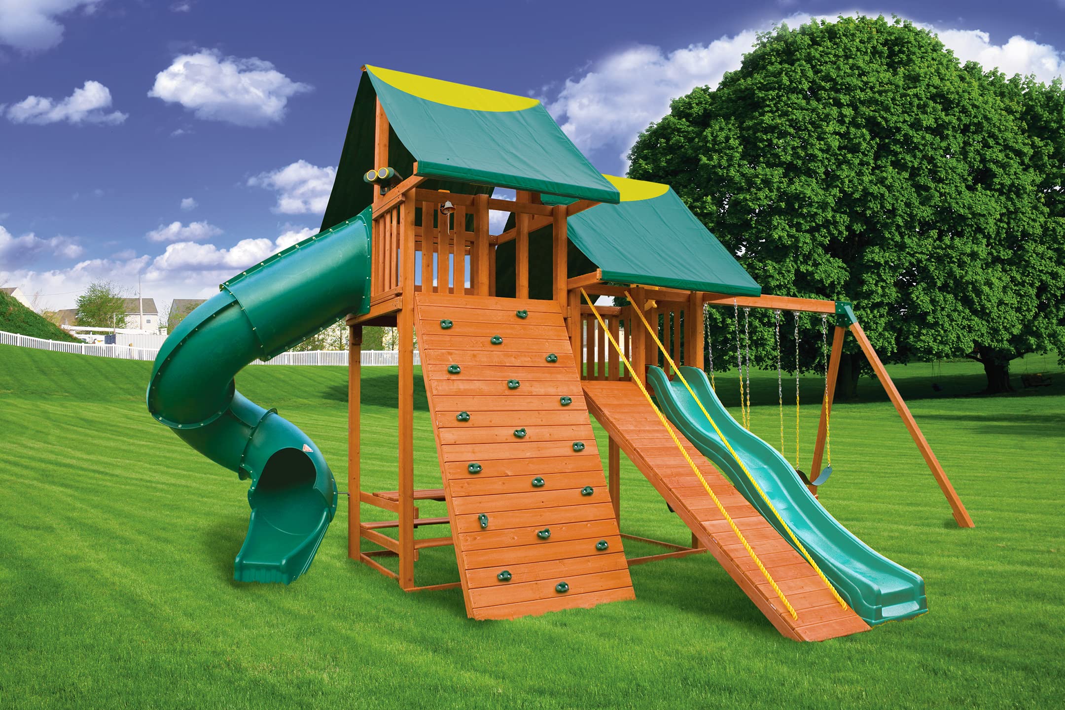Wooden Swing Outdoor Metal Playsets CedarWorks Outdoor Playset