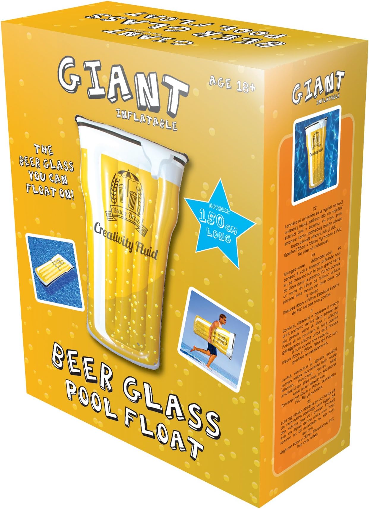 Pint Glass Design Swimming Pool Float Adult Novelty