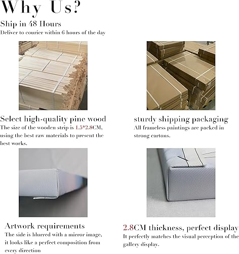 Miniatura 3 de Impresiones en lienzo personalizadas (lienzo enmarcado, 12 x 24 pulgadas), impresión de lienzo personalizada con tu foto, perfecto para decoración