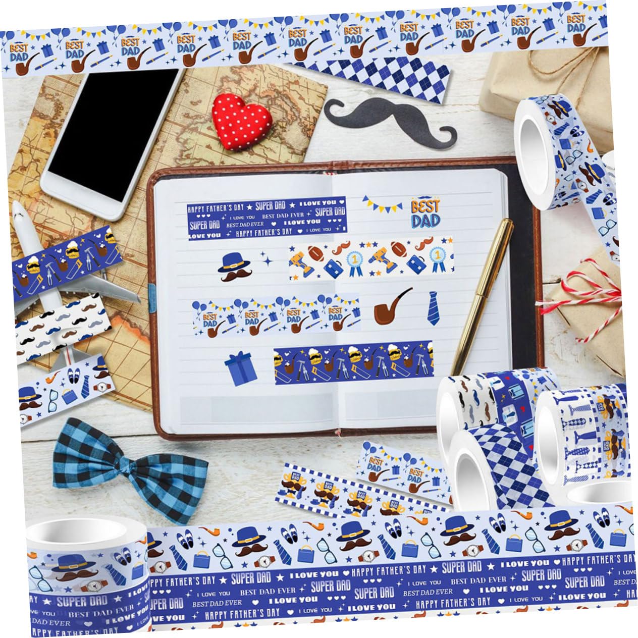 36rotoli Nastro Washi Decorativo Per Fai Da Te Per Del Adesivi Trasparenti Per Scrapbooking e Senza Residui