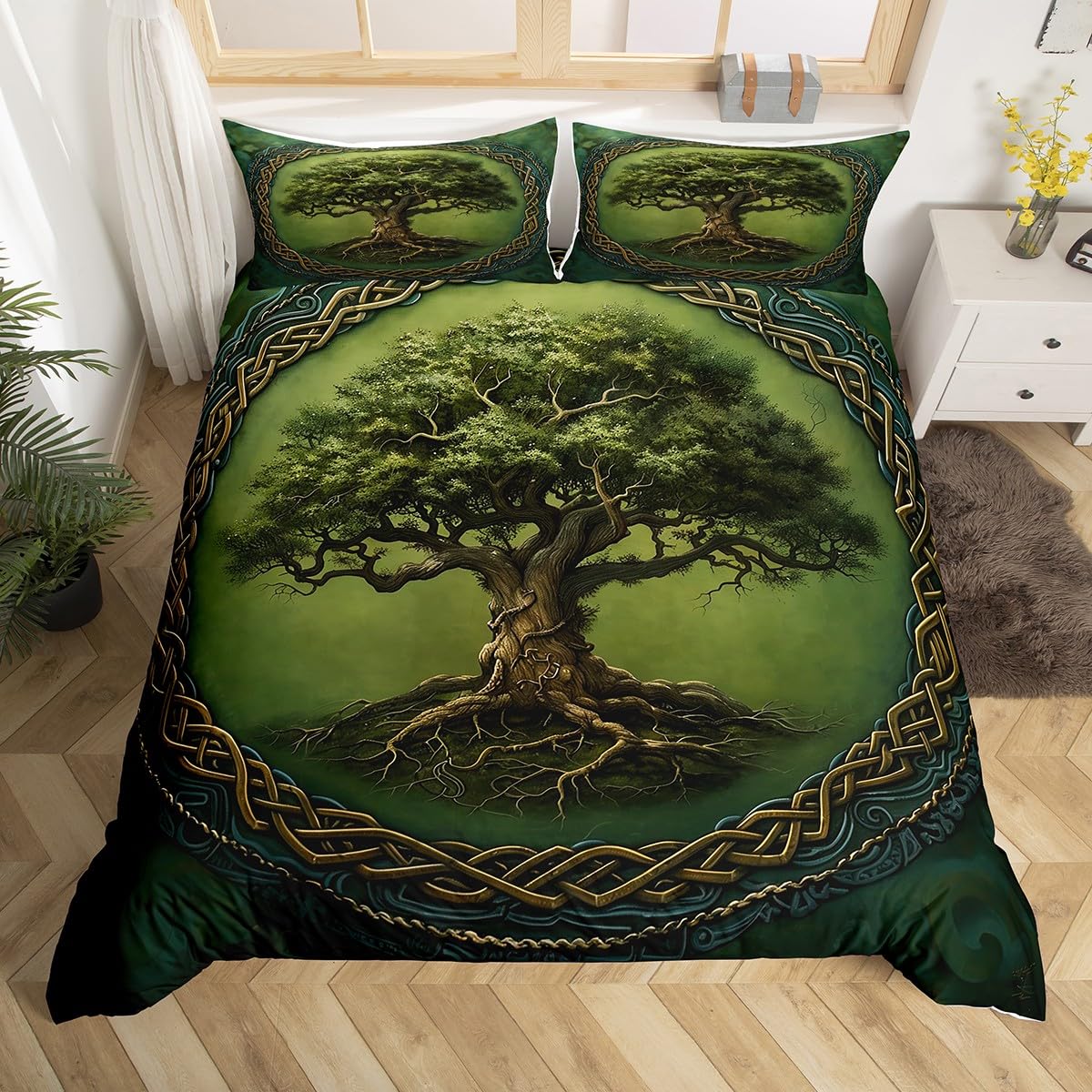 Housse de couette arbre de vie mystique pour harmoniser votre chambre