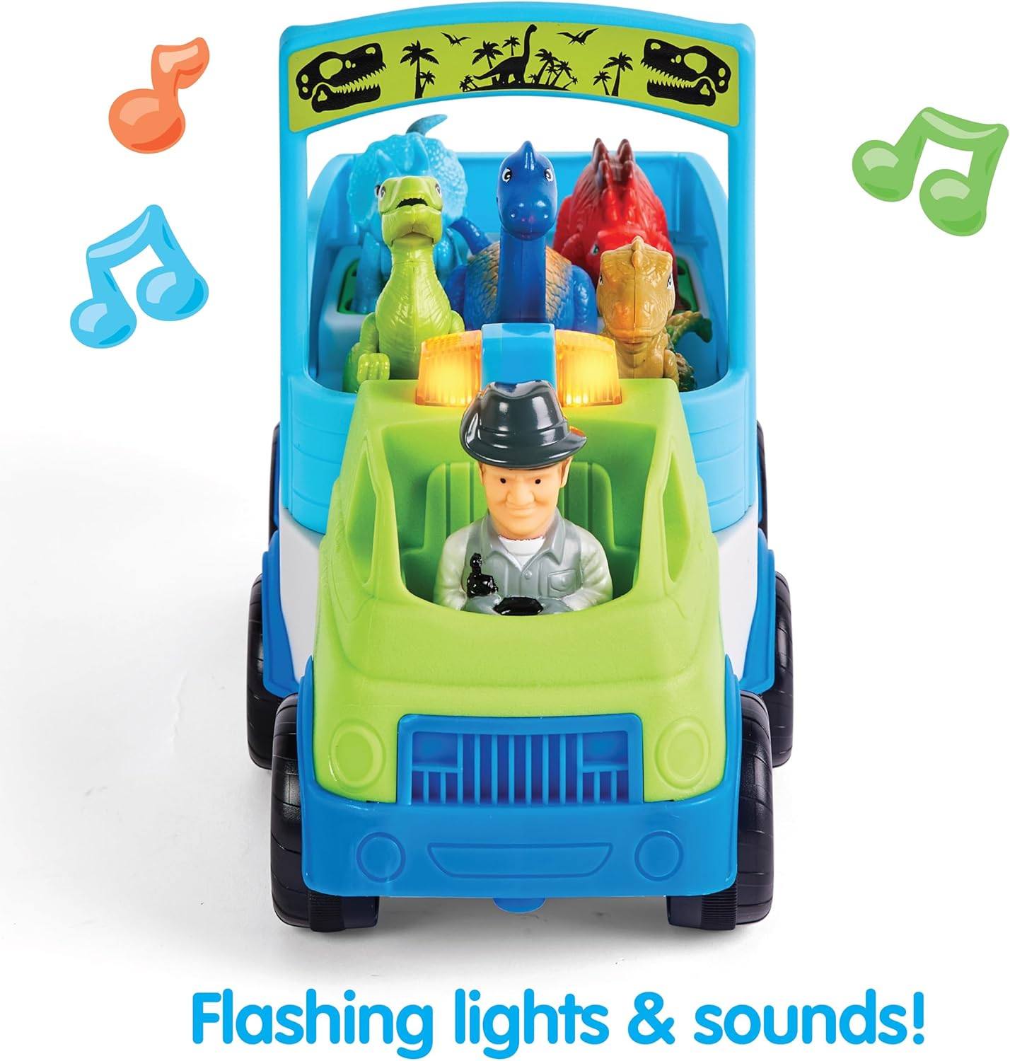 Kidoozie Dino Adventure Hauler - Dinosaur & Vehicle Play for Your Toddler or Preschooler - for Ages 12 Months and Older