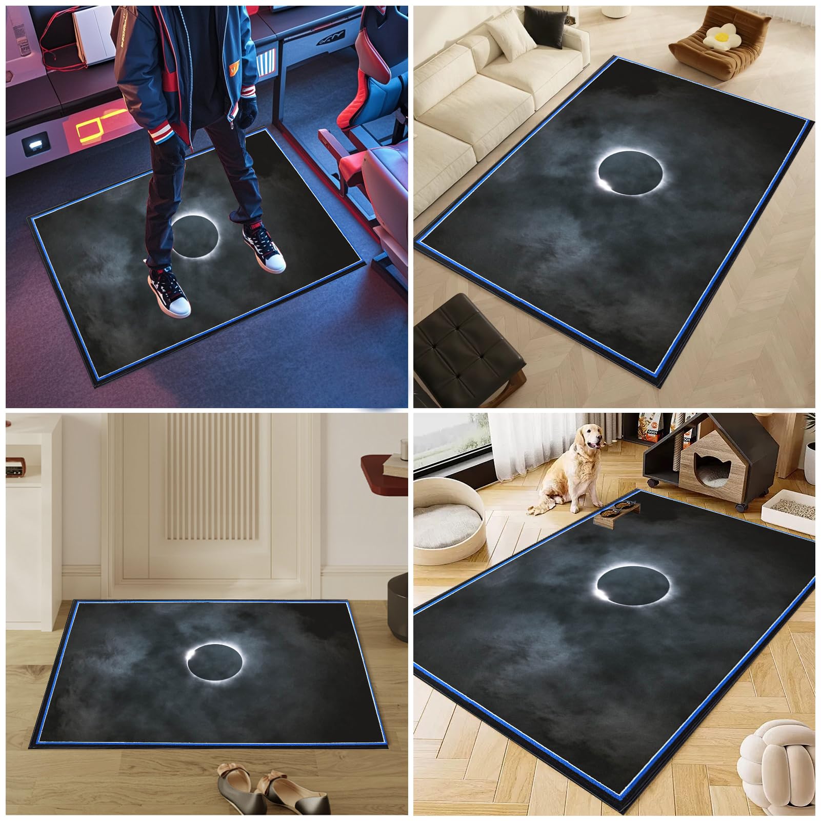 Alfombra Gaming Suelo Alfombrilla para Silla de Oficina Chair Mat Alfombrilla para Silla Suelos Duros Protector de Suelo para Silla de Oficina Alfombra para Silla Gaming Oficina 100 x 120 cm