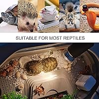 Vista 5 de Lámpara de calor de reptiles mejorada, luz de calor de tortuga UVA/UVB, luz regulable para acuario con 2 bombillas, lámpara de calefacción
