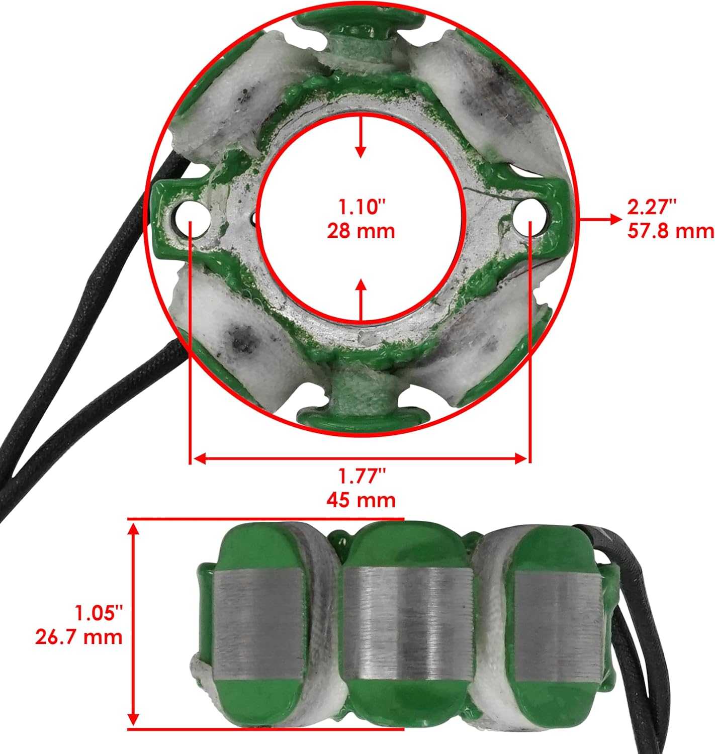 Caltric Stator and Gasket Compatible With KTM 250 Sx-F Sx F 2005-2010/250 Sxs-F Sxs F 2006 2007 2008