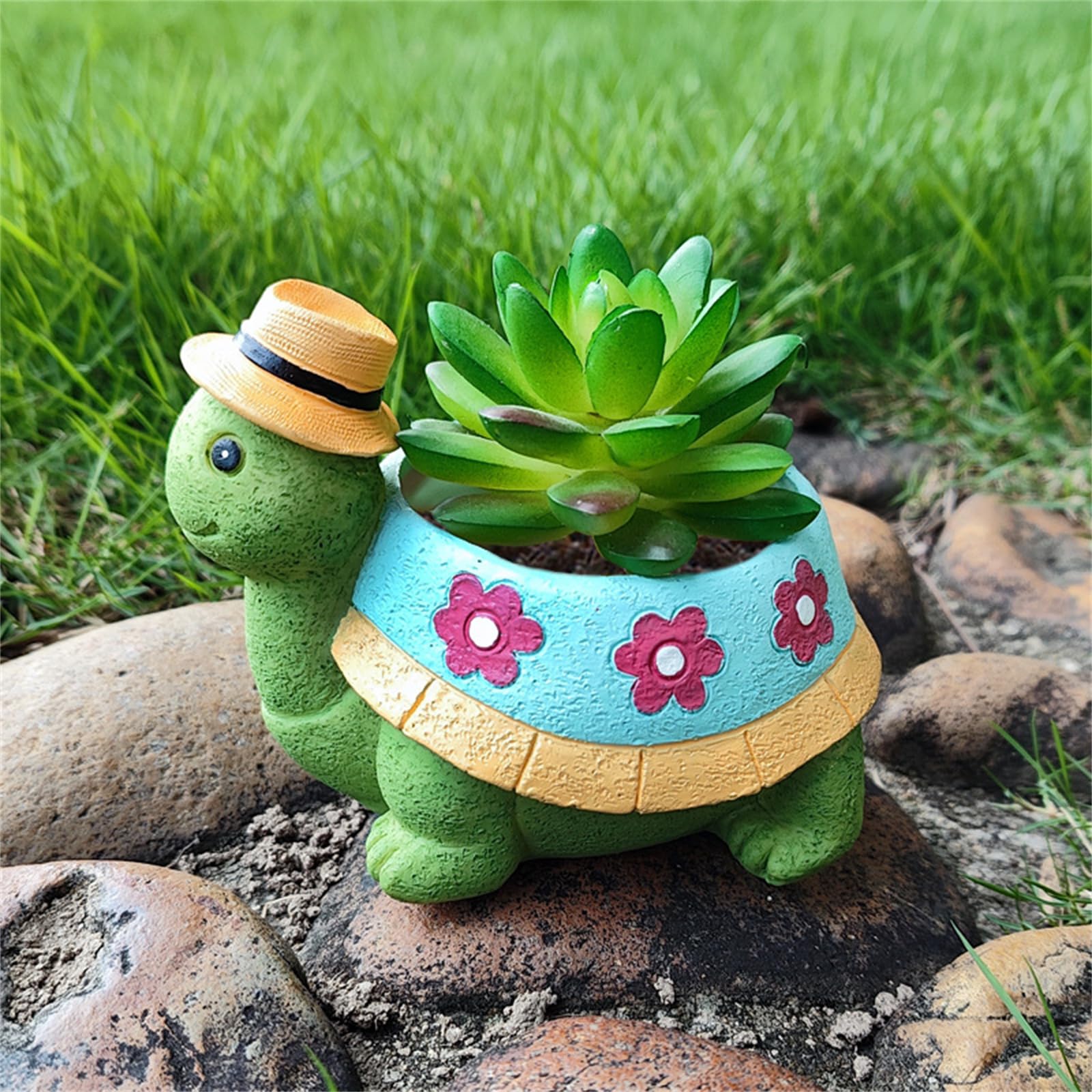 Amazon.com: Cute Turtle Planter Pots, Funny Turtle Planters Flower Pot, Turtle  Succulent Pot Planters,Resin Garden Hollow Heads with Hole for Outdoor  Indoor Plants,with Drainage Hole : Patio, Lawn & Garden