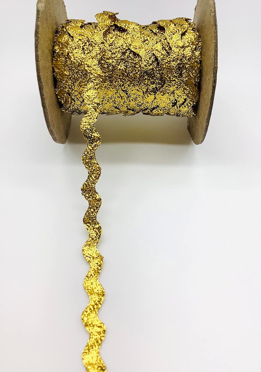 Gold 1/2 INCH Metallic RIC RAC 18 Yards