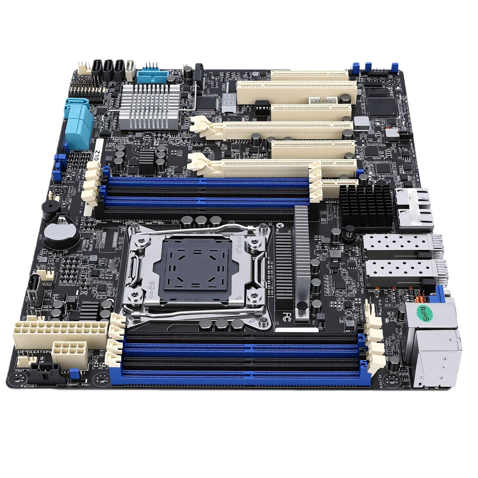 Bewinner Server-Motherboard, Hochleistungs-Dual-10GbE, DDR4-Unterstützung für Virtualisierung und Wissenschaftliches Rechnen, ATX, 1 Einheit