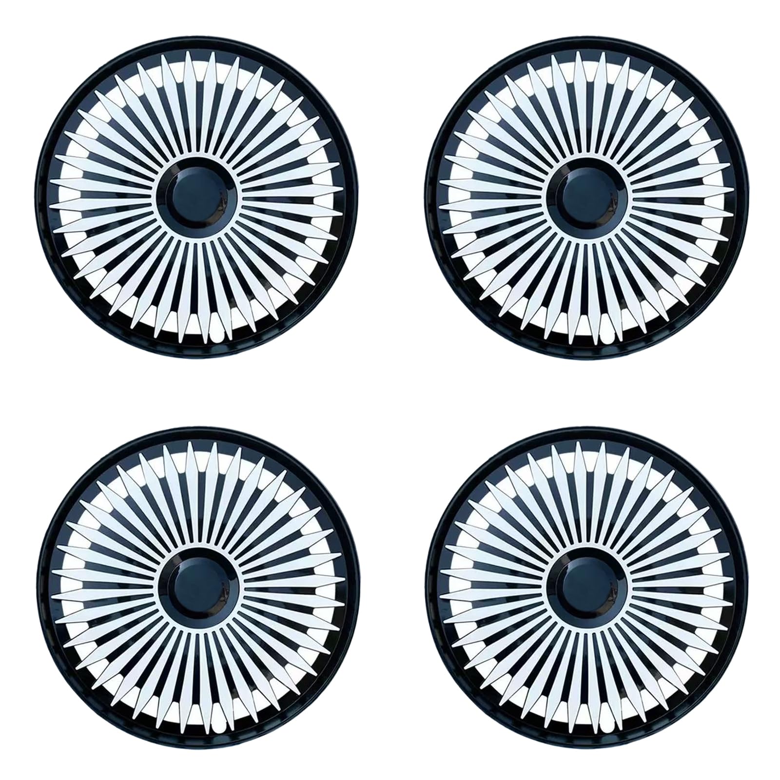 YOLOCKEY 15 Inch Silver Hubcaps