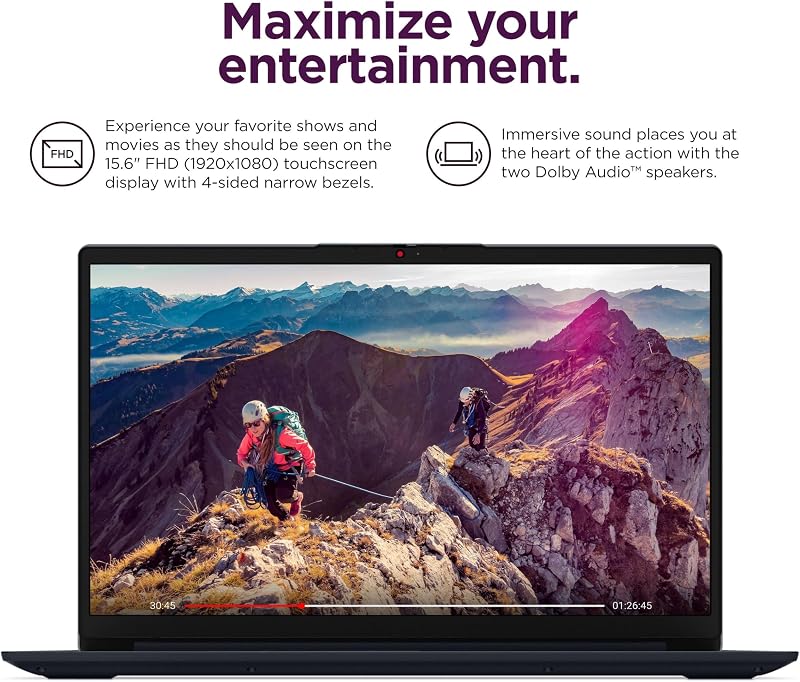 Lenovo 2026 Laptop, 15.6" FHD, 8GB DDR5, 256GB SSD, Copilot AI+Intel CPU image 4