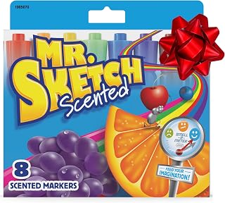 Scented Markers, Assorted Colors, Set Of 8