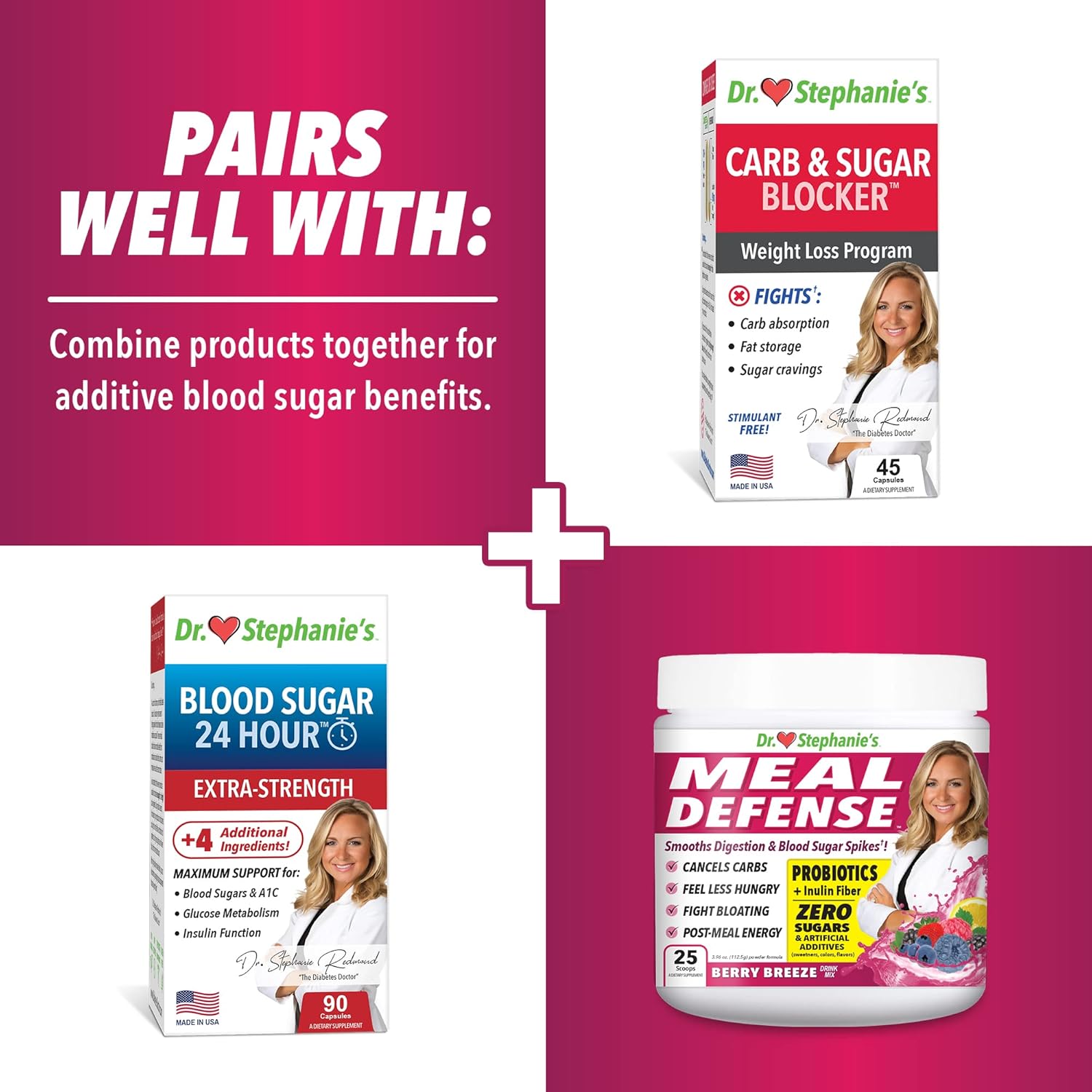 Buy Meal Defense Drink Mix by Dr. Stephanie’s Fiber & Probiotics