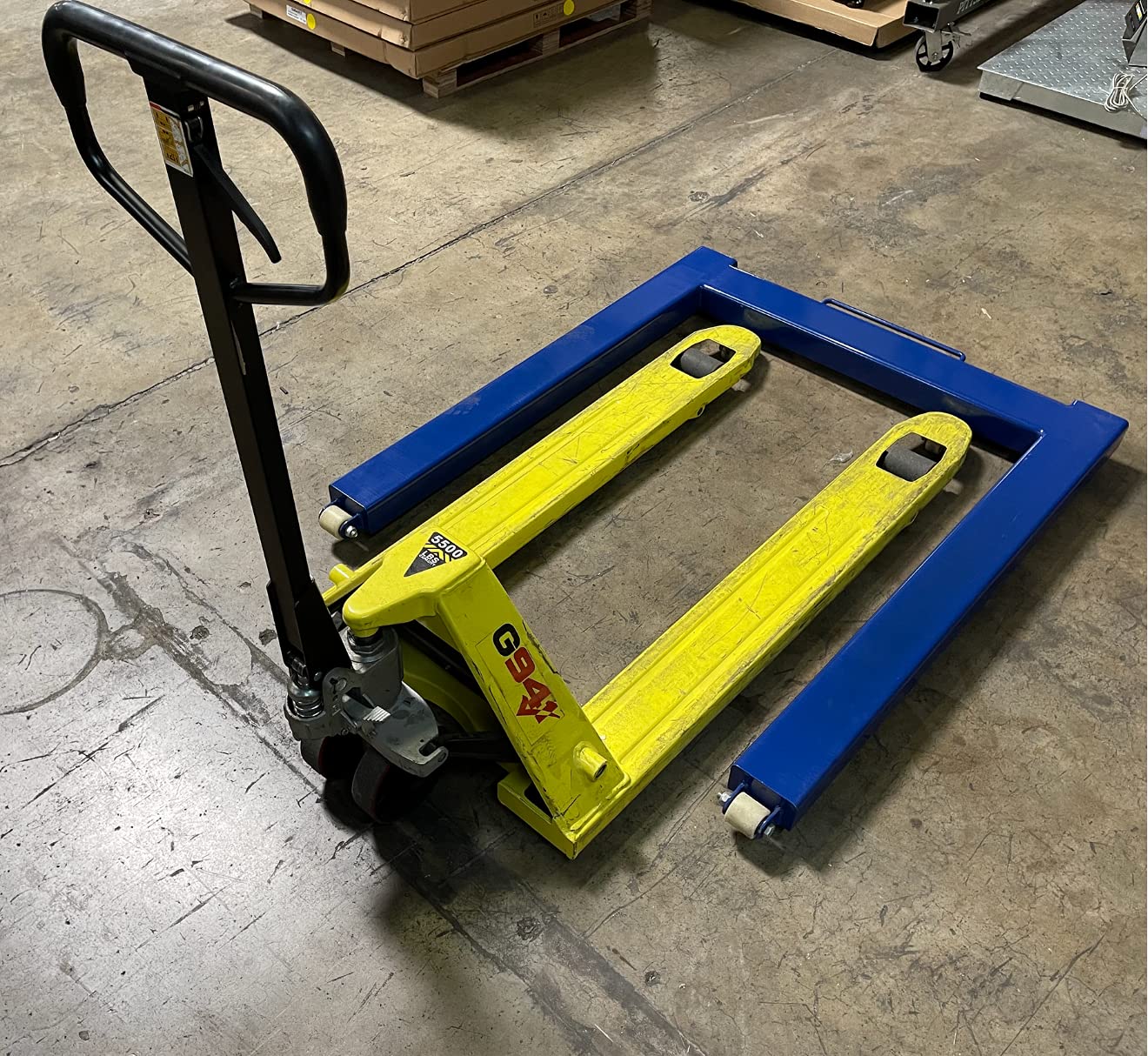 SellEton SL-932 Portable U-Beam Pallet Scale, Heavy-Duty Carbon Steel Weighing | Capacity: 5000 lbs x 1 lb