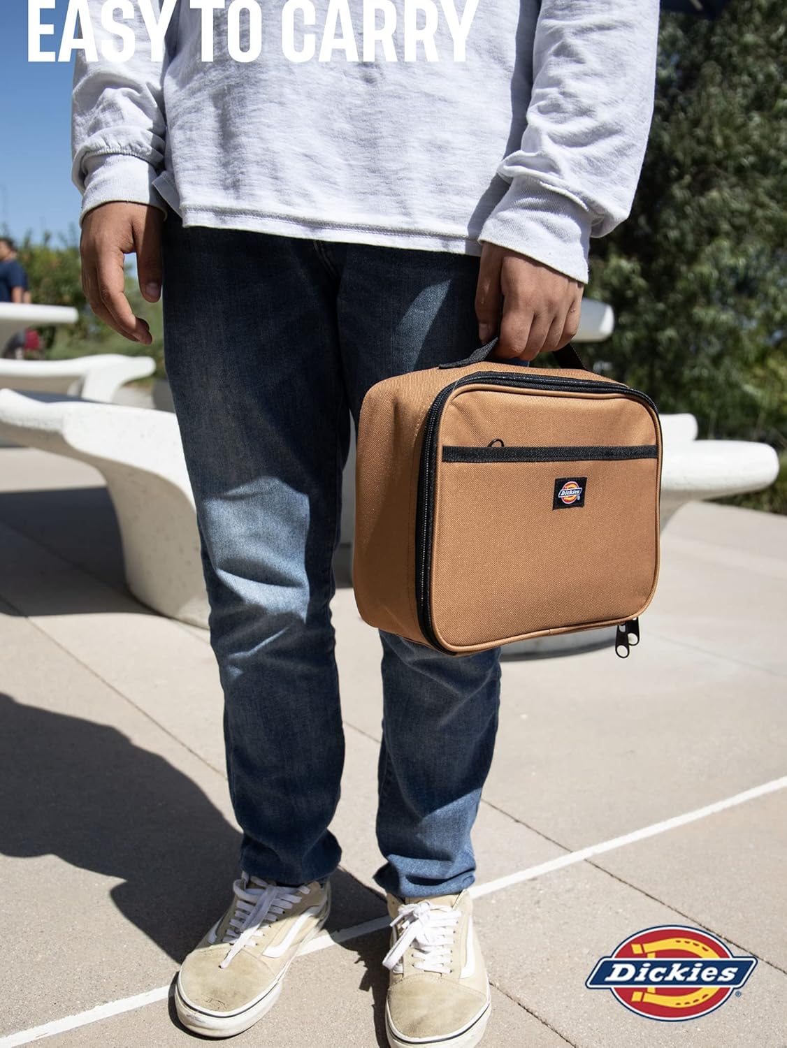 Dickies Kids Insulated Lunch Bag for School, Thermal Reusable Lunch Box for Kids, Boys, Girls - 8 Years Old and Up (Brown Duck) : Home & Kitchen