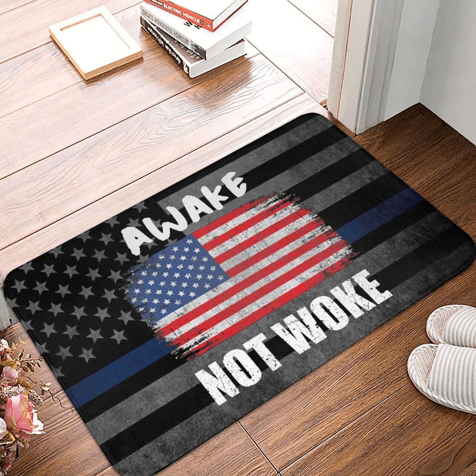 Amazon.com: Awake Not Woke Doormat Welcome Mats 16x24 Inch Indoor