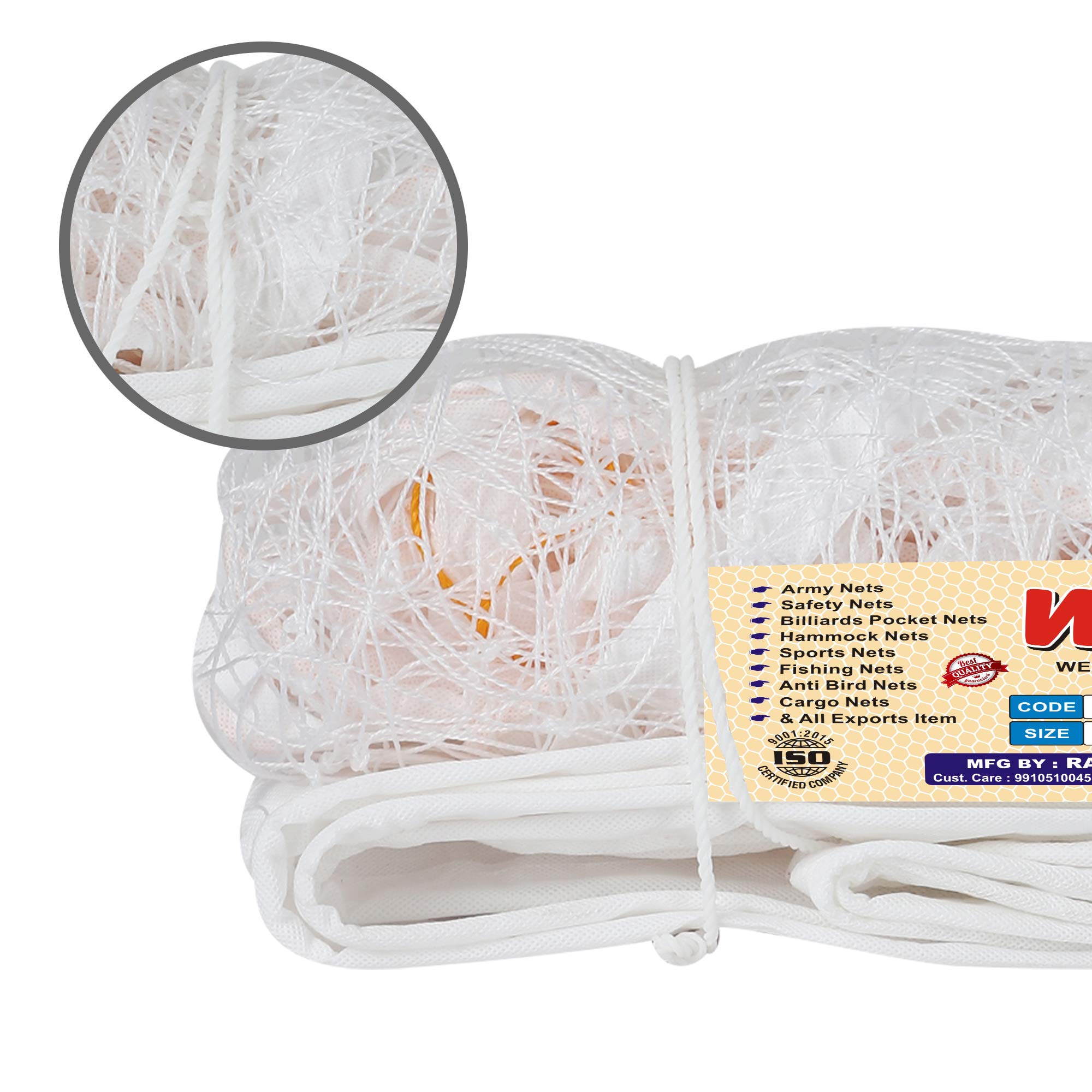 Wasco R717A Desert Volleyball Net (White, Orange) 2