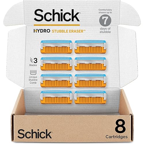 Schick Hydro Stubble Eraser Refills — Stubble Razor Refills, 8 Count