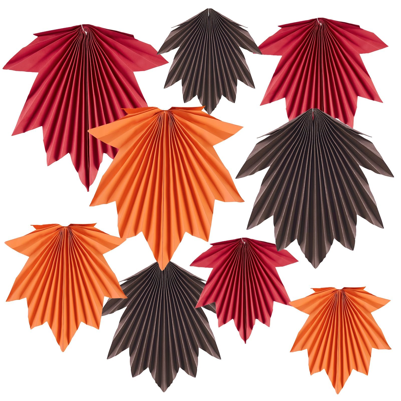 Easy Joy Herbst Dekoration Orange Ahorn Papierblatt Fächer