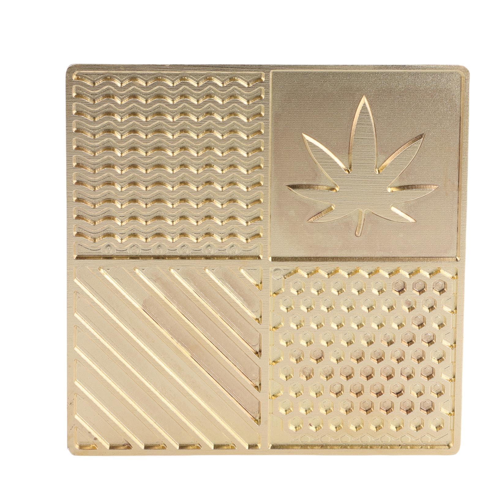Bandeja de Diseño para Hacer Cubitos de Hielo de Cobre para Impresiones Personalizadas, Accesorio Portátil para Camarero, Ocasiones Elegantes, 10x10cm (B04)