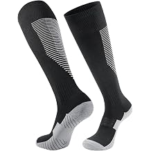 Benirap Football Socks for Men, Anti-Slip Breathable Athletic and Comfortable Sports Socks for Soccer Rugby Hockey Running, One Size