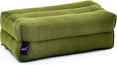Miniatura 6 de Leewadee Bloque de yoga - Cojín de suelo para práctica de yoga, cojín de asiento de meditación para entrenamientos llenos de kapok