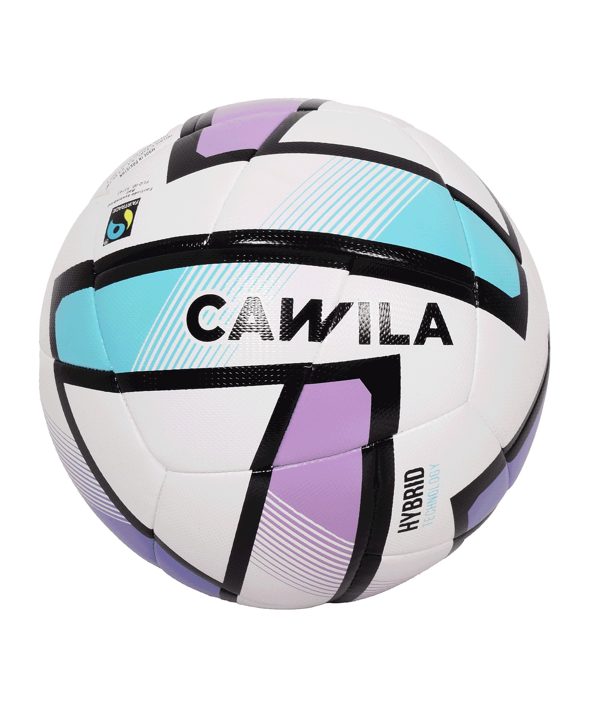 Cawila Academy Futsal Hybrid X-LITE Größe 3, Fairtrade-zertifizierter Jugend-Futsalball ca. 290 g mit reduziertem Sprungverhalten, Hybrid-Technologie, Indoor Trainings- & Matchball