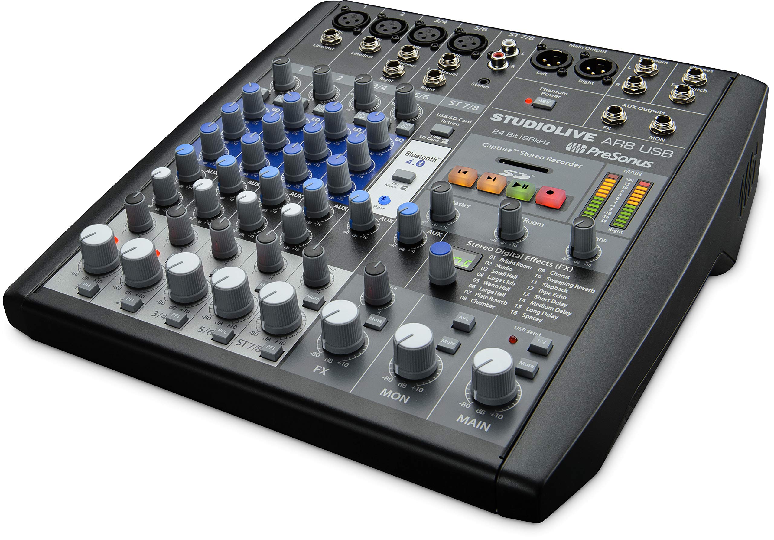 Presonus StudioLive AR8 USB 8 Kanal, Hibrit Performans ve Kayıt