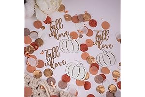 White Pumpkin Confetti for Fall Bridal Shower Decor