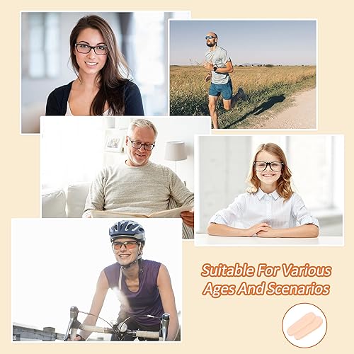 Miniatura 7 de 20 pares de almohadillas de espuma suave para la nariz, 0.039 in de grosor, almohadillas autoadhesivas para la nariz, almohadillas antideslizantes