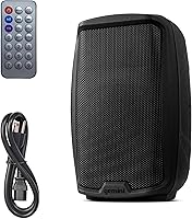 Vista 13 de Gemini Altavoz PA Bluetooth de 15" 2000W con enlace TWS, USB/SD/FM, entradas XLR/RCA/AUX, entradas de micrófono doble y guitarra, control EQ