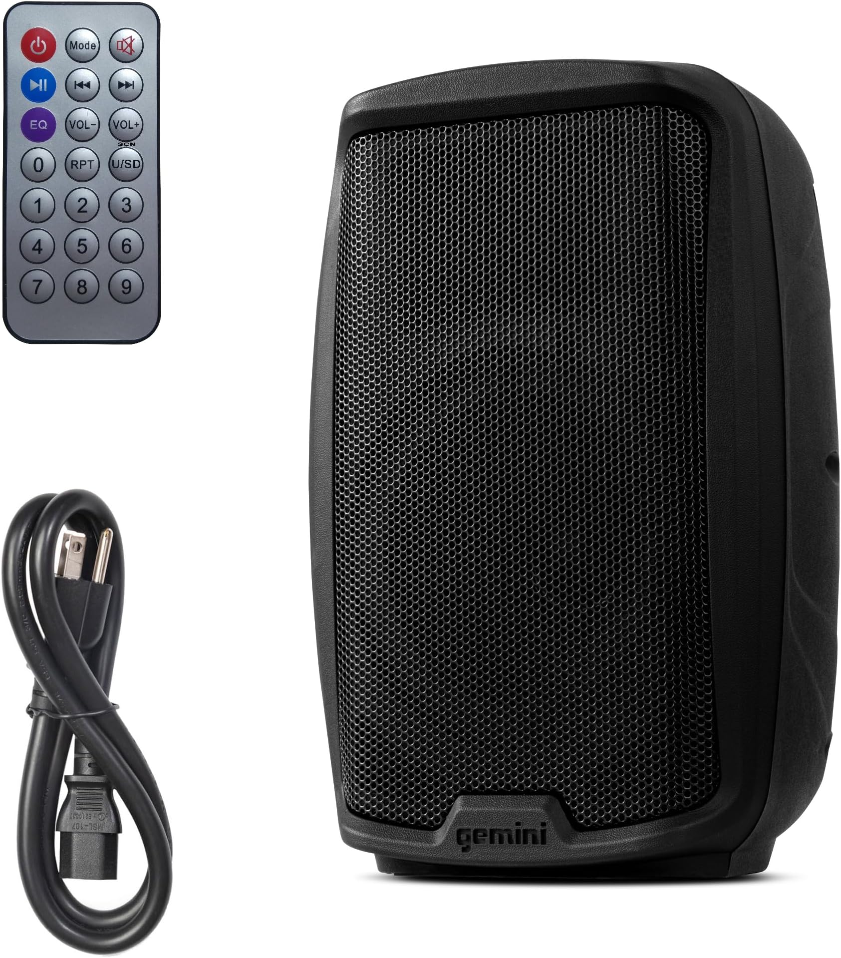 As-2108Bt Active Bluetooth Pa System, 8" Inch Woofer 500W Watts Dj Speakers, Sd, USB, Xlr Input/Output, 2 X 1/4" Inch Microphone/Rca And Aux Inputs W/Handles, Tws