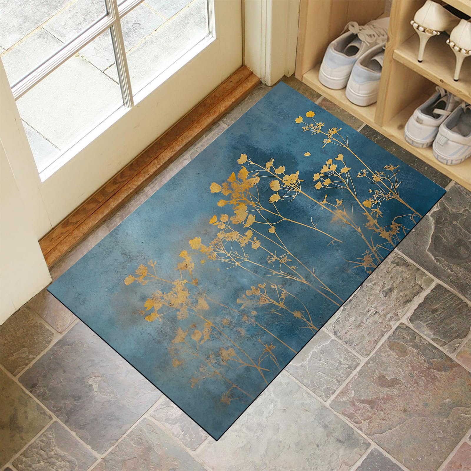 Tapis de porte extérieur étanche 60x90cm pour une entrée de cuisine ou couloir toujours propre