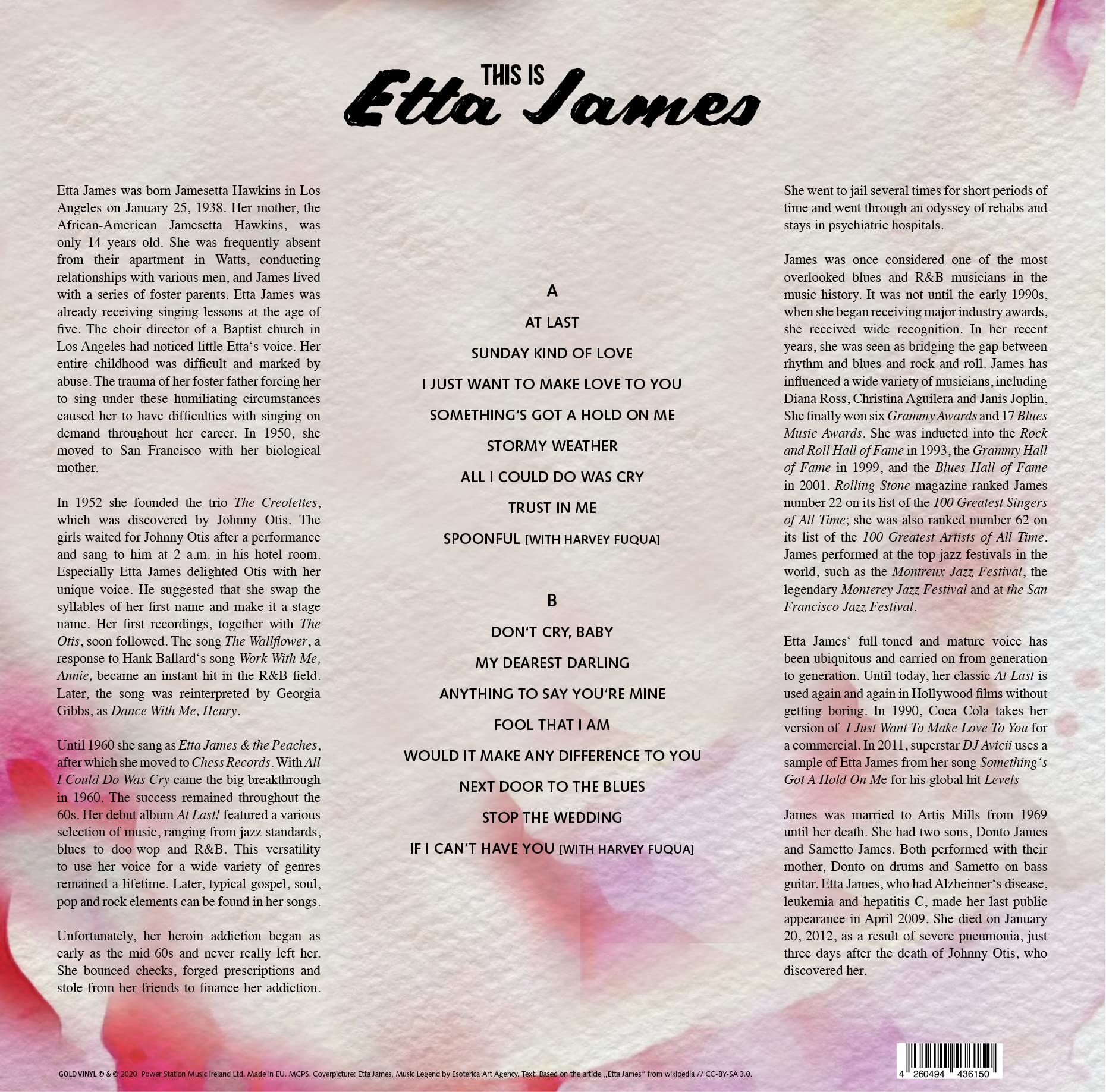 This Is Etta James (180 Gr. Orange Marbled Limited Edt.)