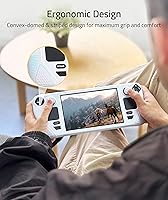 Vista 4 de Syntech Funda protectora compatible con consola de accesorios de Steam Deck, protección completa con agarres antideslizantes para el pulgar