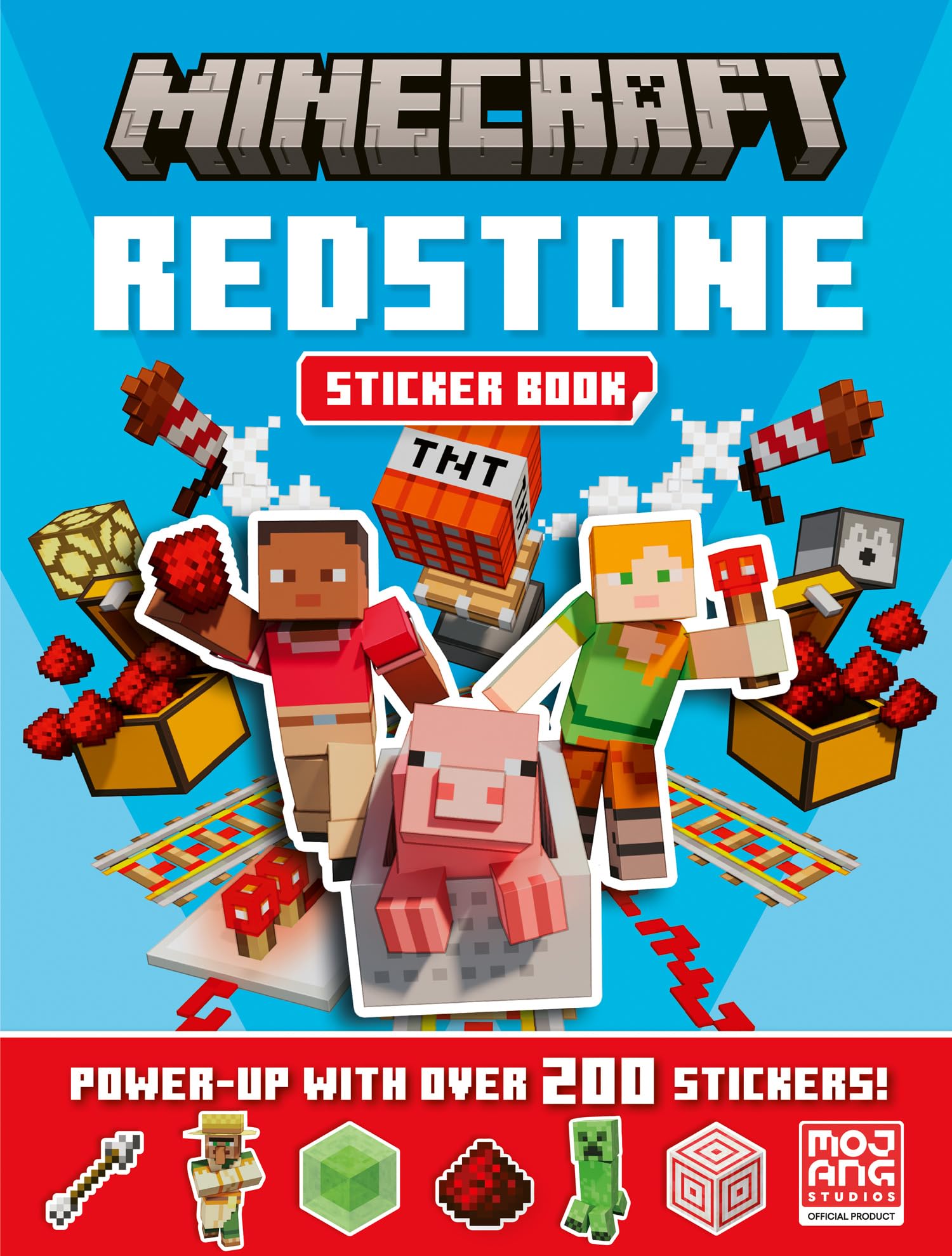 Minecraft Redstone Sticker Book: Brand new for 2026, an official sticker activity book for kids who love the movie and game