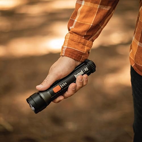 Miniatura 7 de Bushnell Linterna TRKR 600 lúmenes  Linternas tácticas LED multicolor, luces alimentadas por batería para camping, caza, senderismo, emergencia y al