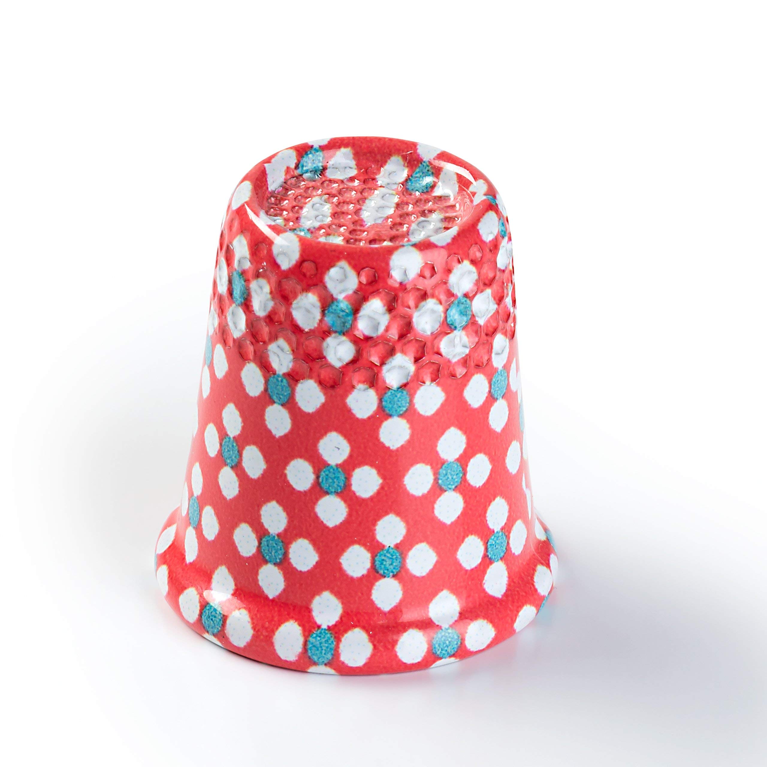 PrymLove Medium Metal Painted Thimble by Prym Love (1pc), Multi-Colour, 9.5 x 6 x 2.5 cm