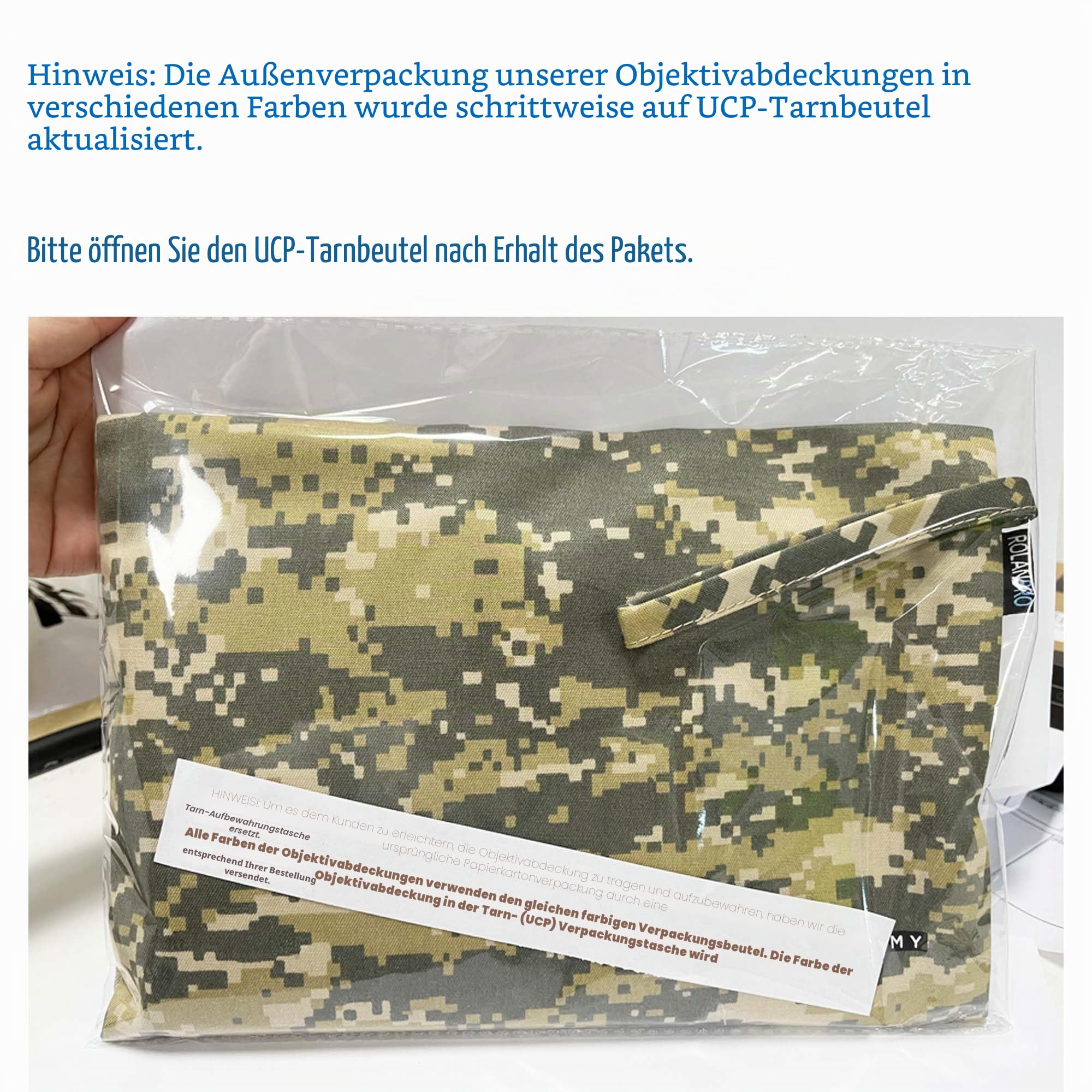 ROLANPRO wasserdichte Objektivschutzhülle für Canon RF 200-800mm F6.3-9 is USM, Teleobjektiv Regenschutz Kratzfest Camouflage für Naturfotografie und Vogelbeobachtung - #39 Weed Camouflage