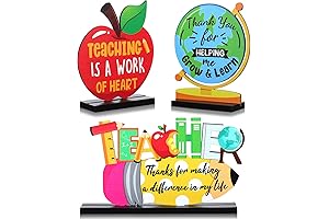 Teacher Appreciation Decorative Table Centerpieces Modern Style