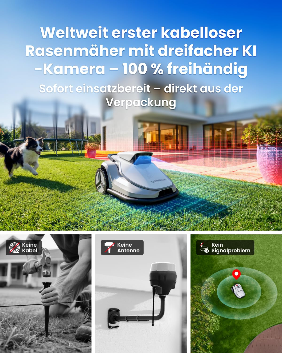 TerraMow Tondeuse Robot V600 avec Garage — vue 2