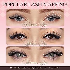 LASHVIEW Volume Lash Extensions 0.03-0.20 J/B/L/C/CC/D Curl 8-16mm Mixed & Single Length Tray, Soft Matte Dark Professional Eyelashes Extension(0.05 CC 8-16mm)