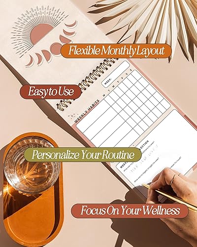 Miniatura 4 de I Know Collection Rastreador semanal de hábitos - Diario de seguimiento de hábitos durante 17 semanas con sección de autorreflexión - Planificador