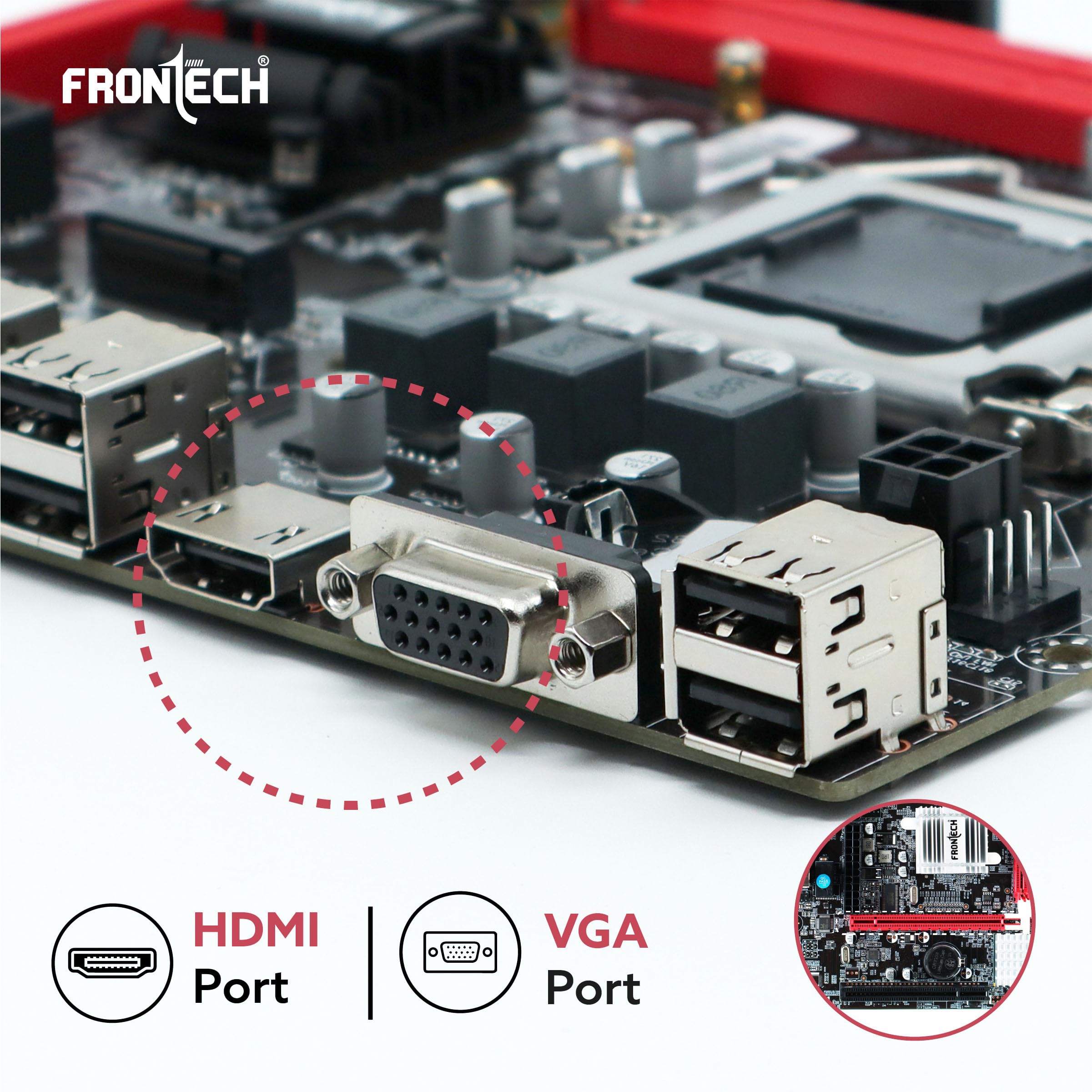 FRONTECH H110 Motherboard - LGA 1151 -5
