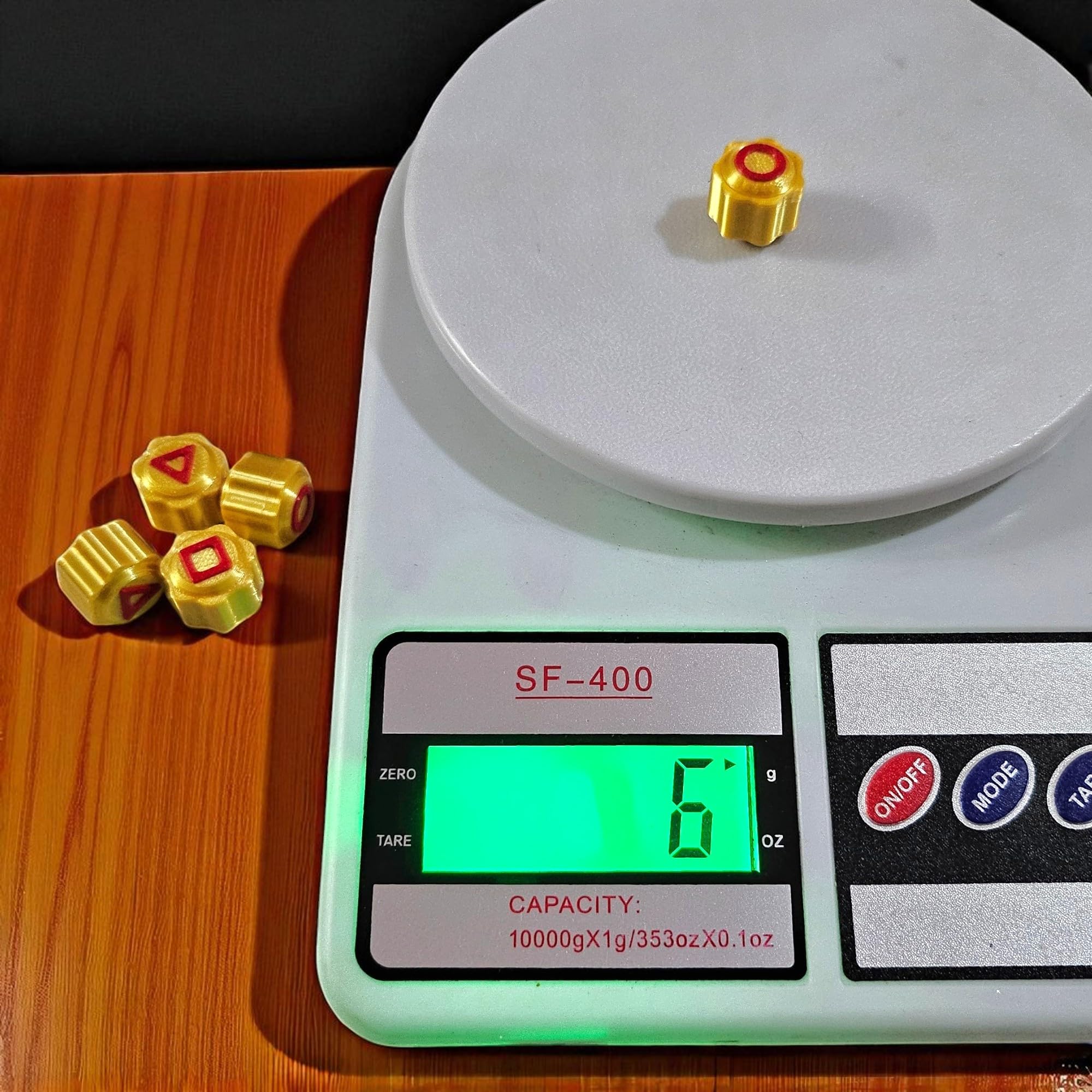 Sentosa 5 Weighted Korean Jack (6g Each) Squid Gong-Gi Game Set Shiny Gold Stones and Storage Box Traditional Toy Set Gonggi Skill Game 4