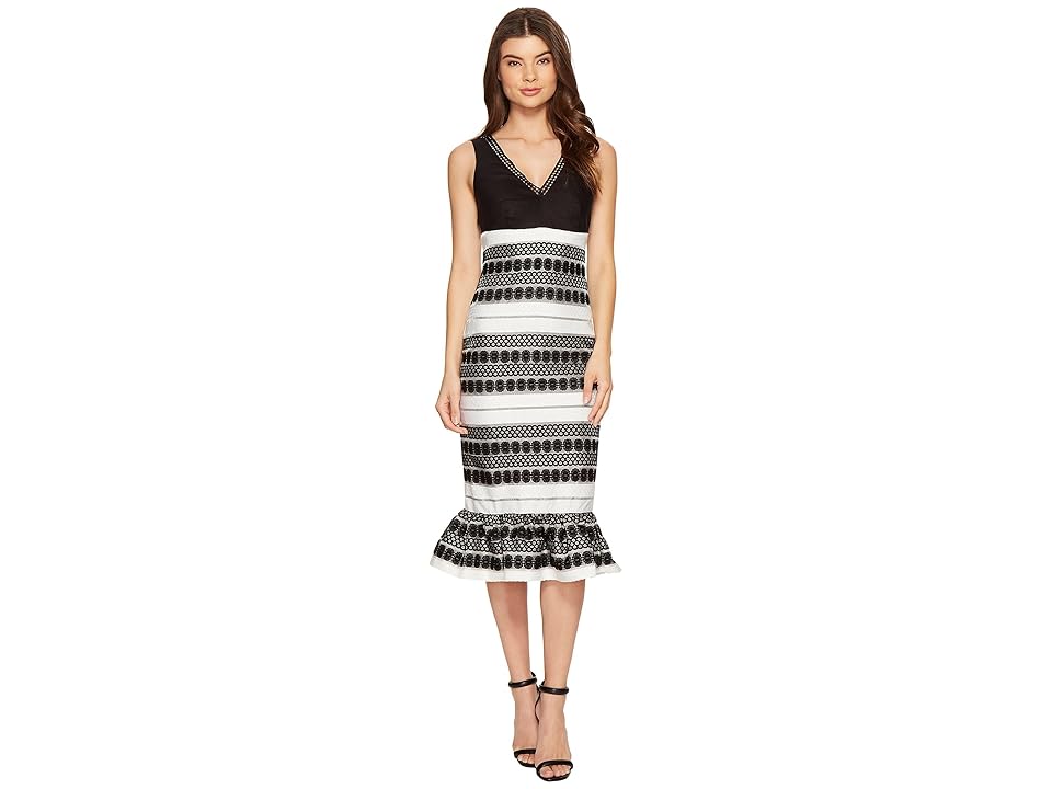 

Nicole Miller Loren Party Dress (Black/White) Women's Dress